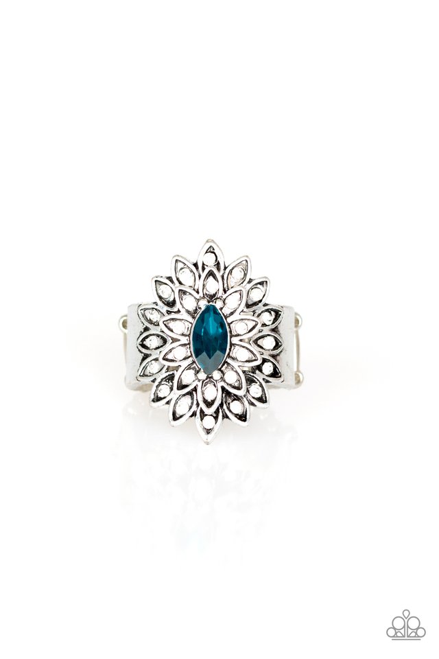 Blooming Fireworks Blue Ring - Angie's $5.00 Bling