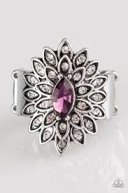 Blooming Fireworks Purple Ring - Angie's $5.00 Bling