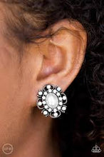 Load image into Gallery viewer, Blooming Romance White Clip On Earrings