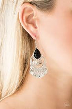 Load image into Gallery viewer, Bodaciously Boho Black Earrings