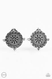 Body and Sol Silver Clip On Earrings