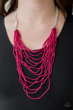Load image into Gallery viewer, Bora Bombora Pink Seed Bead Necklace