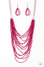 Load image into Gallery viewer, Bora Bombora Pink Seed Bead Necklace