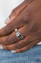 Load image into Gallery viewer, Born To Rule Silver Skinny Band Ring