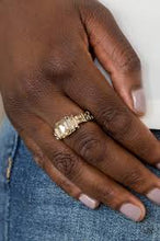 Load image into Gallery viewer, Born to Rule Brass Skinny Band Ring