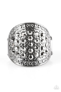 Born to Runway Black Ring - Angie's $5.00 Bling
