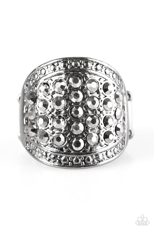 Born to Runway Black Ring - Angie's $5.00 Bling