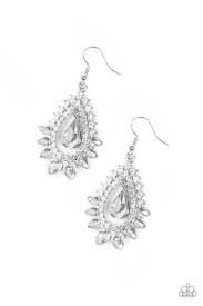 Boss Brilliance White Earrings
