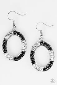 Boss Glam Black Earrings