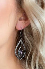 Load image into Gallery viewer, Breaking Glass Ceilings Black Earrings