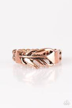 Load image into Gallery viewer, Bright as a Feather Copper Skinny Band Ring