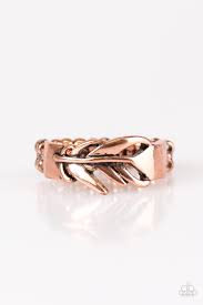 Bright as a Feather Copper Skinny Band Ring