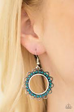 Load image into Gallery viewer, Bring Your Tambourine Blue Earrings