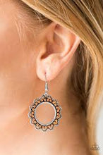 Load image into Gallery viewer, Bring Your Tambourine Orange Earrings