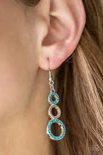 Load image into Gallery viewer, Bubble Bustle Blue Earrings