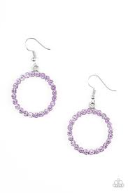 Bubblicious Purple Earrings