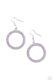 Bubbly Babe Purple Earrings