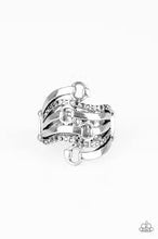 Load image into Gallery viewer, Buckle Up Silver Ring - Angie&#39;s $5.00 Bling