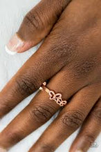 Load image into Gallery viewer, Butterfly Blessing Copper Skinny Band Ring