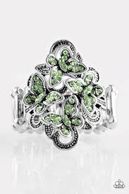 Butterfly Meadows Green Ring - Angie's $5.00 Bling