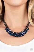 Load image into Gallery viewer, Galactic Knockout Blue Necklace