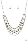 Load image into Gallery viewer, Metro Modest Green Necklace