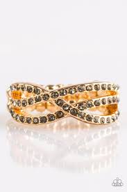 Cache Advance Gold Skinny Band Ring