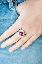 Load image into Gallery viewer, Cache Me If You Can Red Skinny Band Ring