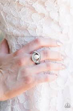 Load image into Gallery viewer, Cache Me if You Can White Skinny Band Ring