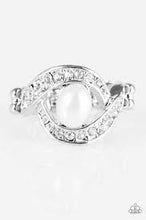 Load image into Gallery viewer, Cache Me if You Can White Skinny Band Ring