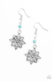 Cactus Blossom Turquoise Earrings