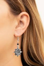 Load image into Gallery viewer, Cactus Blossom Black Earrings