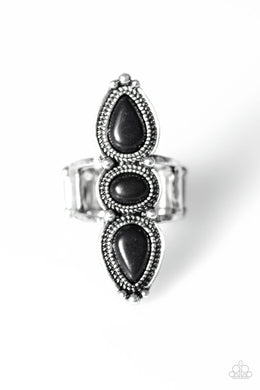 Calling All Chiefs Black Ring - Angie's $5.00 Bling