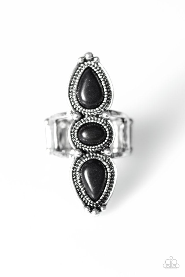 Calling All Chiefs Black Ring - Angie's $5.00 Bling