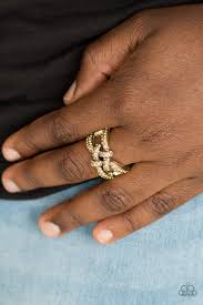 Can only Go Upscale from Here Brown Ring - Angie's $5.00 Bling