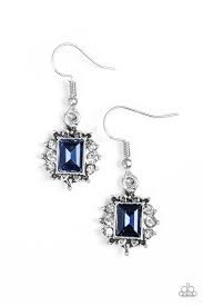 Can't Stop the Reign Blue Earrings