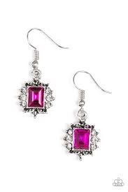 Can't Stop the Reign Pink Earrings
