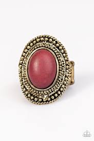 Can't Tame a Wild Thing Red Ring - Angie's $5.00 Bling