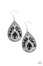 Load image into Gallery viewer, Candlelight Sparkle Black Earrings