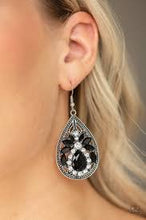 Load image into Gallery viewer, Candlelight Sparkle Black Earrings