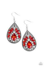Load image into Gallery viewer, Candlelight Sparkle Red Earrings