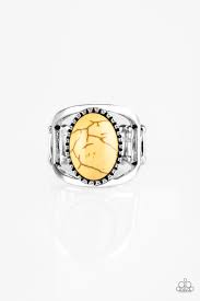 Canyon Cache Yellow Ring - Angie's $5.00 Bling