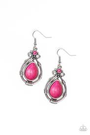 Canyon Scene Pink Earrings