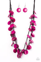 Load image into Gallery viewer, Caribbean Catch Pink Wood Necklace