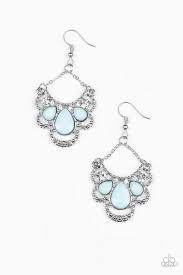 Caribbean Royalty Blue Earrings