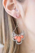 Load image into Gallery viewer, Caribbean Royalty Orange Earrings