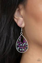 Load image into Gallery viewer, Cash or Crystal Purple Earrings