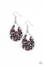 Load image into Gallery viewer, Cash or Crystal Purple Earrings