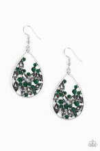 Load image into Gallery viewer, Cash or Crystal Green Earrings