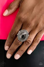 Load image into Gallery viewer, Castle Lockdown Silver Ring - Angie&#39;s $5.00 Bling